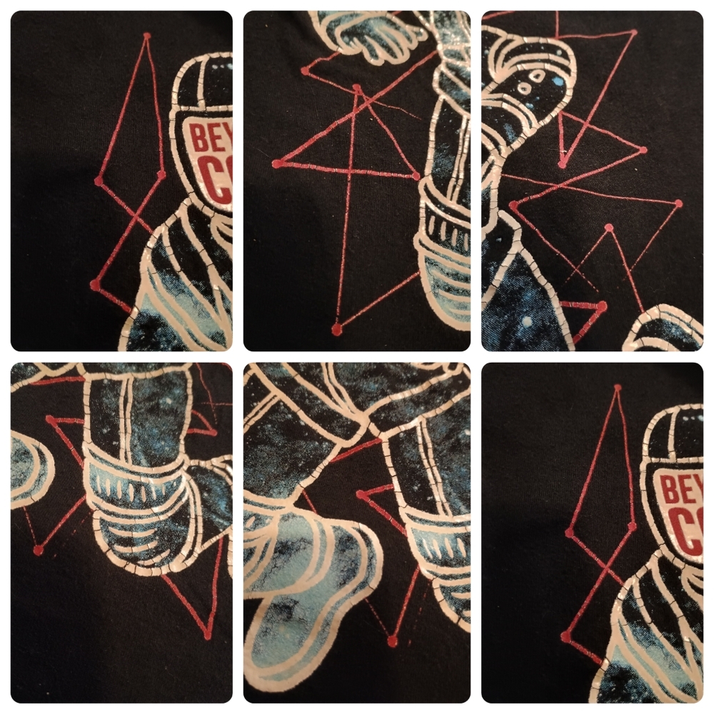 Wonder Nation Boy XS Black Astronaut Space🚀 Graphic T Glow In The Dark T-shirt - Picture 6 of 10